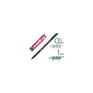 Rotulador edding punta fibra 1200 verde oliva n.15 -punta redonda 0.5 mm.
