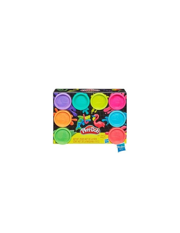 Play Doh Pack 8 Botes Neon