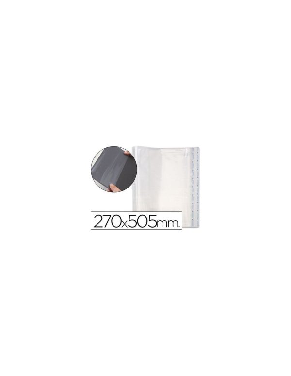 Forralibro pp ajustable adhesivo 270x505 mm -blister.