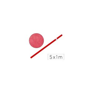 Papel kraft liderpapel rojo rollo de 5x1 mt.