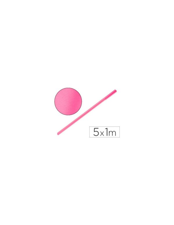 Papel kraft liderpapel rosa rollo 5x1 mt.