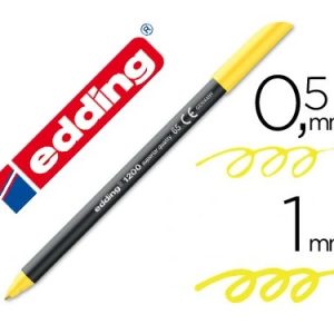 ROTULADOR EDDING PUNTA FIBRA 1200 AMARILLO NEON N.