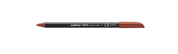 ROTULADOR EDDING PUNTA FIBRA 1200 MARRON N.7 -PUNT - Imagen 2