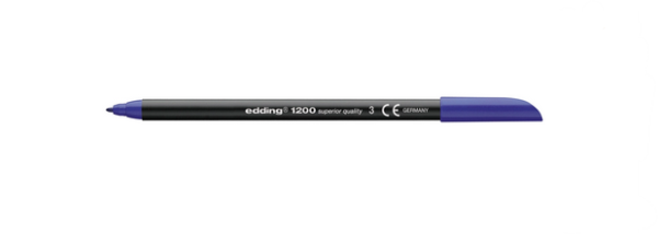ROTULADOR EDDING PUNTA FIBRA 1200 AZUL N.3 -PUNTA - Imagen 2