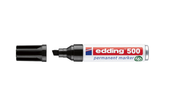 ROTULADOR EDDING MARCADOR PERMANENTE 500 NEGRO -PU