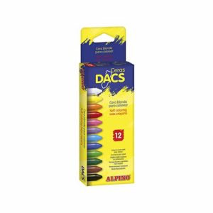 LAPICES CERA DACS CAJA DE 12 COLORES