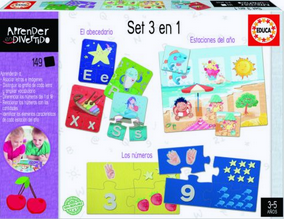 JUEGO APRENDER ES DIVERTIDO 3 EN 1