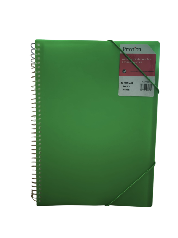 CARPETA 30 FUNDAS PRAXTON VERDE