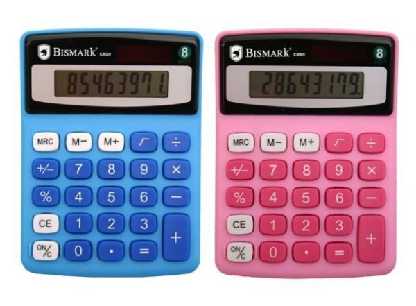 CALCULADORA BOLSILLO 8D COLORES